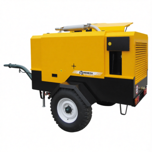 Винтовой компрессор Remeza ДК 10 10 (на шасси с  дышлом)