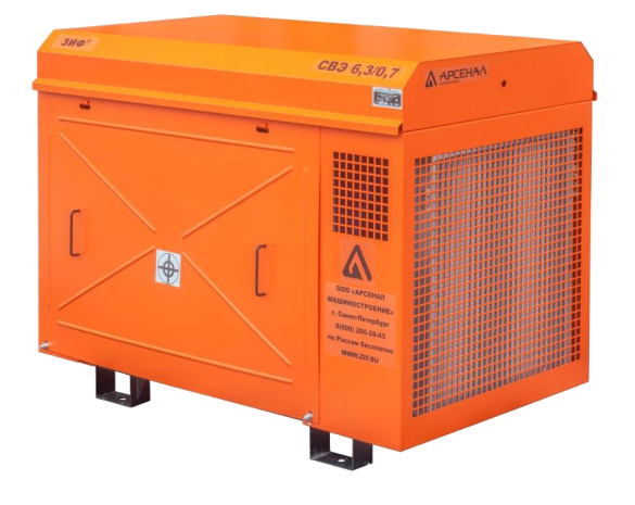 Винтовой компрессор ЗИФ СВЭ-3,5/1,0 в кожухе