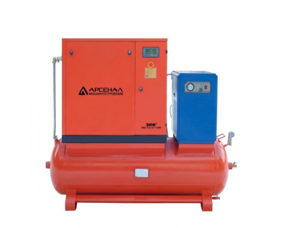 Винтовой компрессор ЗИФ СВЭ-2,1/1,0 ШМ ременная ОиР-500