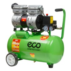 Поршневой компрессор ECO AE-25-OF1 (140 л/мин, 8 атм, коаксиальный, безмасляный, ресив. 24 л, 220 В, 0,8 кВт)