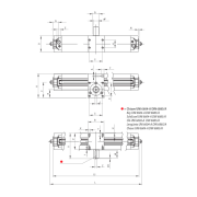 Пневмоцилиндр ?100, 180? Aignep XRM100180, поворотный со сплошным валом