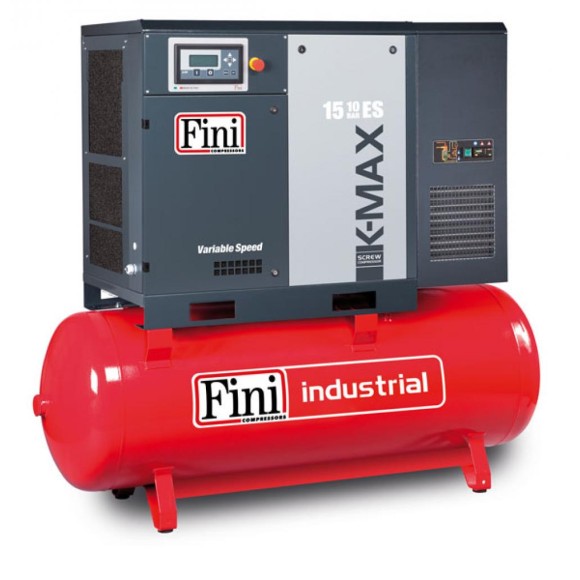 Винтовой компрессор на ресивере с осушителем, с частотником FINI K-MAX 1510-500F-ES VS