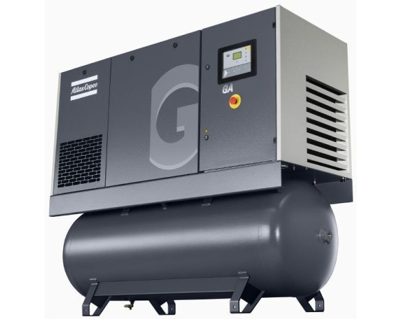 Винтовой компрессор Atlas Copco GA 15 10 с ресивером